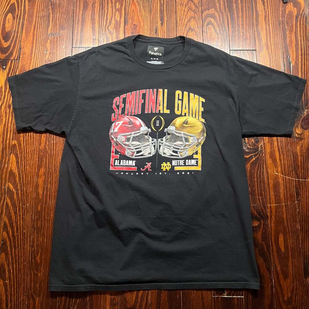 Fanatics XL Collegiate Graphic T-Shirt Black Regular